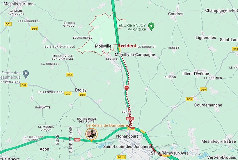 Eure : une femme et deux enfants blessés dans un accident avec un poids lourd sur la RN154 Eure : une femme et deux enfants blessés dans un accident avec un poids lourd sur la RN154