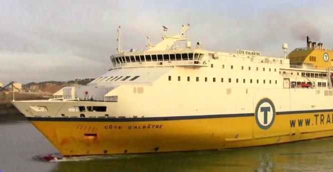 Le ferry Côte d'Albâtre assure les liaisons quotidiennes entre Dieppe et Newhaven (Photo @DR)
