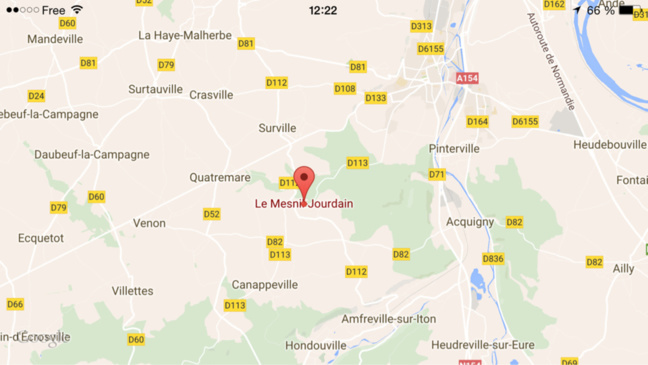 Eure : une résidence secondaire détruite par le feu cette nuit au Mesnil-Jourdain