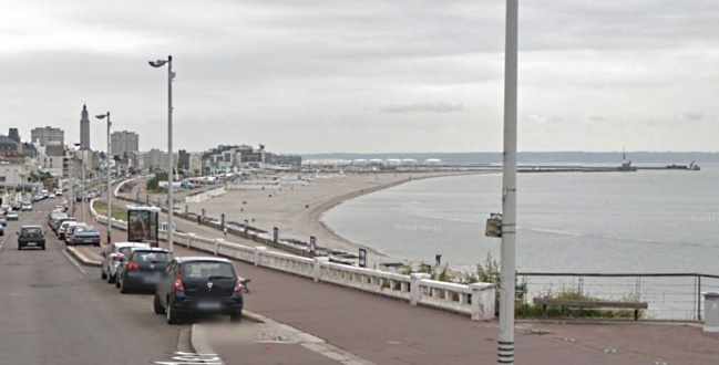 Illustration de la plage du Havre Illustration de la plage du Havre