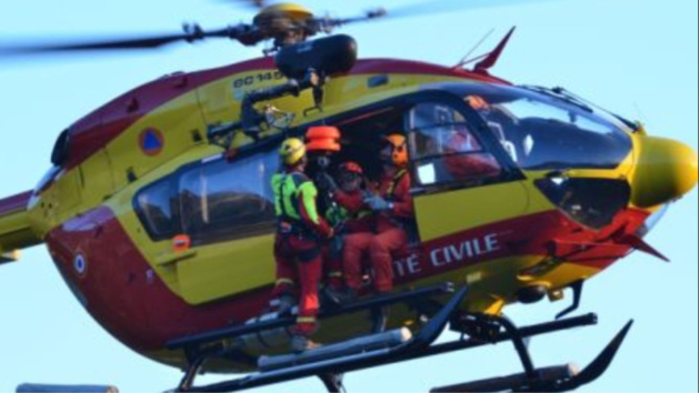 Les pompiers du GRIMP et l'hélicoptère de la sécurité civile ont été mobilisés Les pompiers du GRIMP et l'hélicoptère de la sécurité civile ont été mobilisés