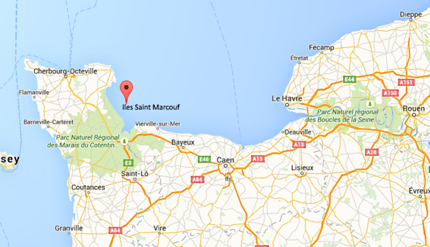 Sauvetage de 16 personnes échouées aux îles Saint Marcouf, cet après-midi Sauvetage de 16 personnes échouées aux îles Saint Marcouf, cet après-midi