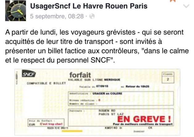 Usagers en colère : grève des billets aujourd'hui sur la ligne Le Havre - Rouen - Paris Usagers en colère : grève des billets aujourd'hui sur la ligne Le Havre - Rouen - Paris