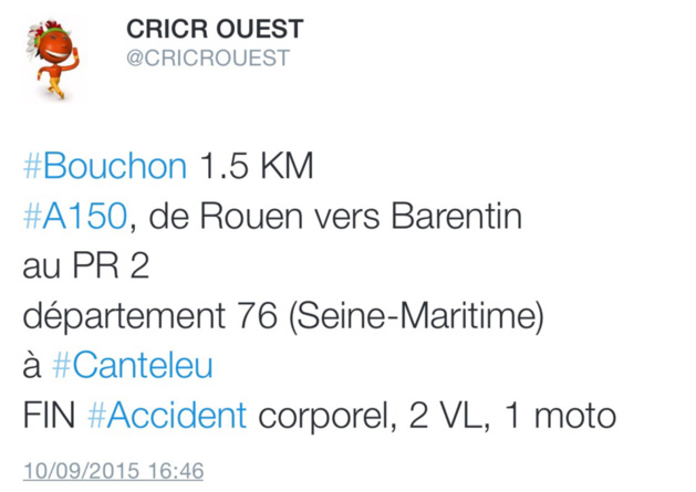 Rouen : un motard de la police blessé en poursuivant un chauffard sur l'A150 Rouen : un motard de la police blessé en poursuivant un chauffard sur l'A150