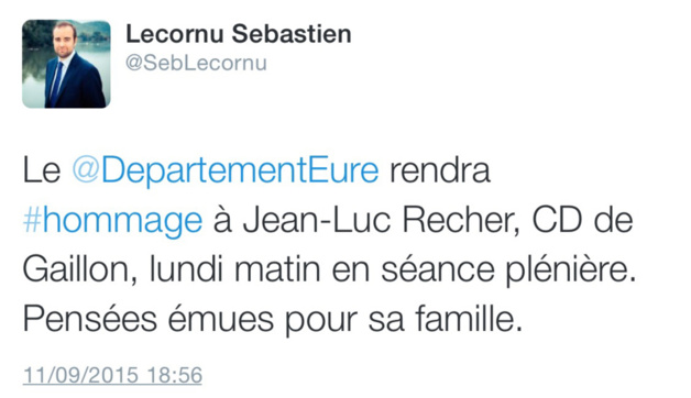 Eure : Jean-Luc Recher, maire d'Aubevoye, emporté par la maladie à 62 ans