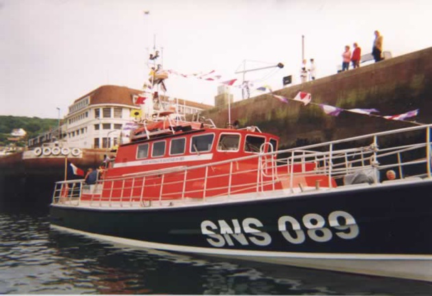 La victime a été prise en charge à bord de la vedette "Cap Fagnet" de Fécamp (Photo@DR)