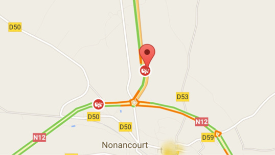 Accident de poids-lourds : la N154 coupée ce matin à La Madeleine-de-Nonancourt