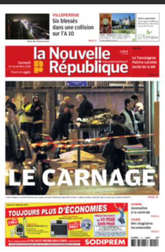 Attentats de Paris : au moins 120 morts. L'Etat prend des mesures exceptionnelles Attentats de Paris : au moins 120 morts. L'Etat prend des mesures exceptionnelles