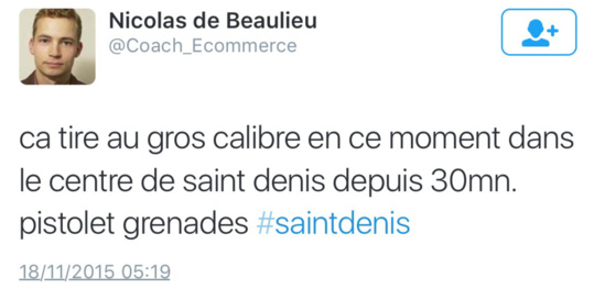 Fusillade et assaut ce matin à Saint-Denis, dans le secteur du Stade de France, près de Paris Fusillade et assaut ce matin à Saint-Denis, dans le secteur du Stade de France, près de Paris