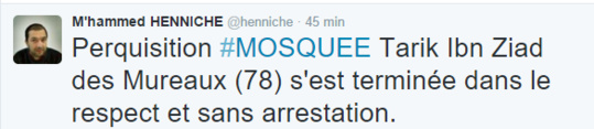Les mosquées des Mureaux et de Sartrouville perquisitionnées ce soir dans les Yvelines Les mosquées des Mureaux et de Sartrouville perquisitionnées ce soir dans les Yvelines