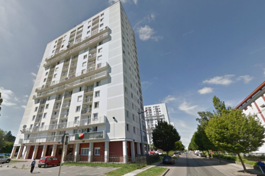 C'est dans un appartement situé au 10ème d'une des tours de la rue Camille Pissarro, à Canteleu, que les policiers ont interpellé le père de famille (Illustration@Google Maps)