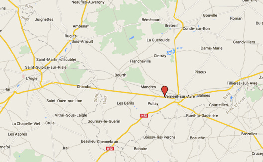 L'accident s'est produit sur la route départementale 926 entre Verneuil-sur-Avre et l'Aigle L'accident s'est produit sur la route départementale 926 entre Verneuil-sur-Avre et l'Aigle