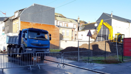 Caudebec-lès-Elbeuf : un obus découvert sur l'emplacement de la future maison médicale