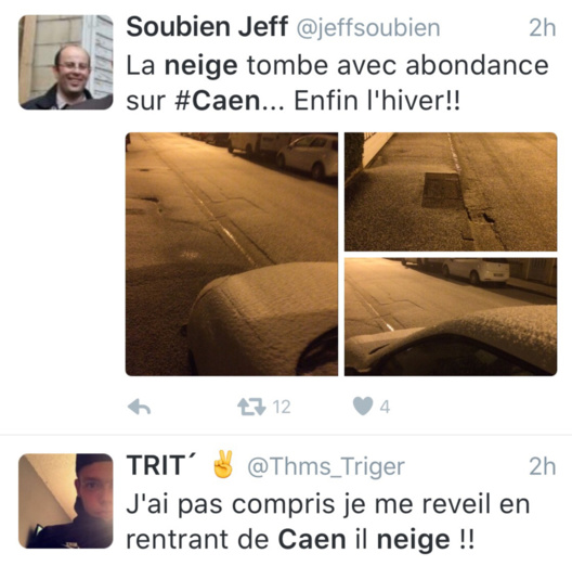 Neige et verglas : premières difficultés et appel à la prudence sur les routes de Normandie Neige et verglas : premières difficultés et appel à la prudence sur les routes de Normandie