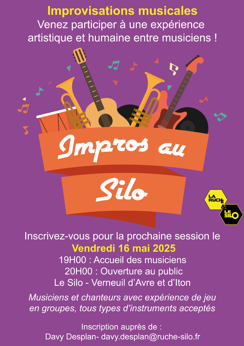 Improvisations musicales en liberté au Silo à Verneuil d’Avre et d’Iton (Eure) Improvisations musicales en liberté au Silo à Verneuil d’Avre et d’Iton (Eure)