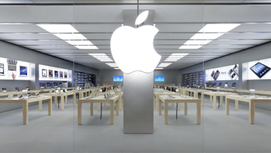 Illustration d'une boutique Apple Store Illustration d'une boutique Apple Store