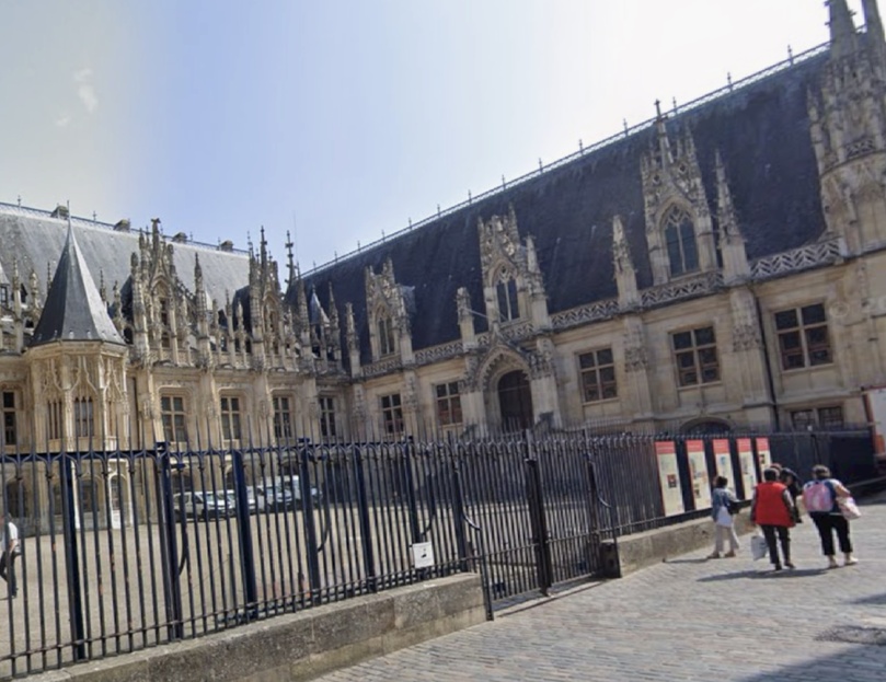 Le palais de justice de Rouen avec sa Cour d’appel - illustration Google Maps