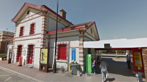 La gare de Marly-le-Roi (Illustration@Google Maps)