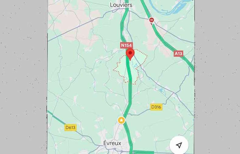 Le drame est survenu sur l'A154 à hauteur d'Heudreville-sur-Ville, dans le sens Louviers - Evreux
