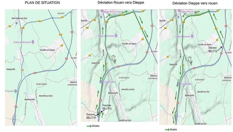 RN27 : fermetures de voies prévues entre Rouen et Dieppe pour la mise en service d’équipements dynamiques RN27 : fermetures de voies prévues entre Rouen et Dieppe pour la mise en service d’équipements dynamiques