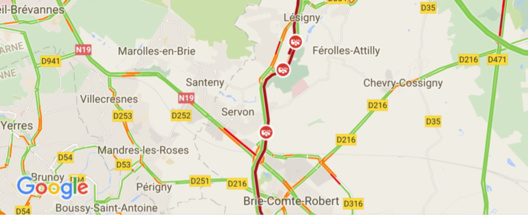 Poids-lourd en feu : la N104 coupée à Lésigny (Seine-et-Marne) Poids-lourd en feu : la N104 coupée à Lésigny (Seine-et-Marne)
