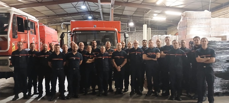 À l’heure du départ d’Évreux, ce dimanche matin vers 5h30 - Photo Sdis27 À l’heure du départ d’Évreux, ce dimanche matin vers 5h30 - Photo Sdis27