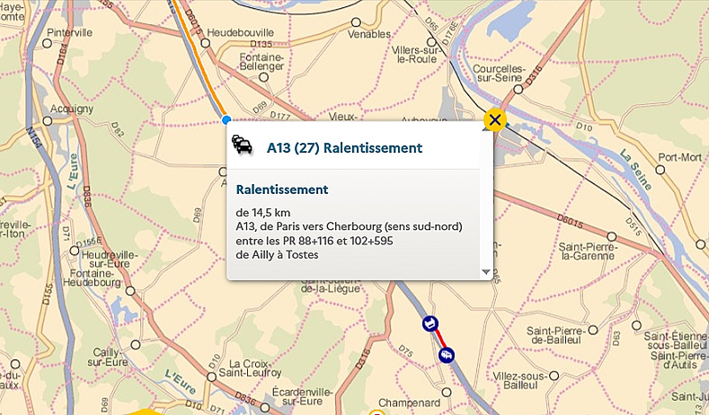 Trafic très perturbé ce dimanche matin sur l’A13 : plusieurs accidents et plus de 25 km de ralentissements Trafic très perturbé ce dimanche matin sur l’A13 : plusieurs accidents et plus de 25 km de ralentissements