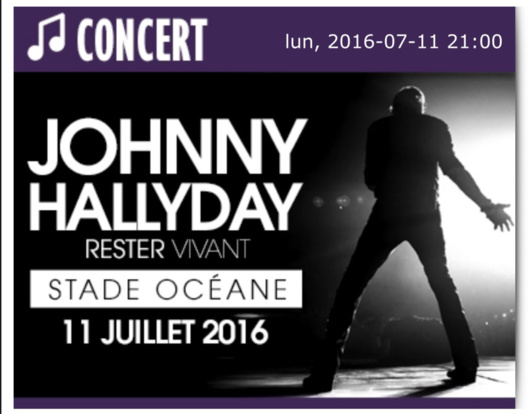 Concert de Johnny Hallyday au Havre : la billetterie est ouverte depuis ce matin Concert de Johnny Hallyday au Havre : la billetterie est ouverte depuis ce matin