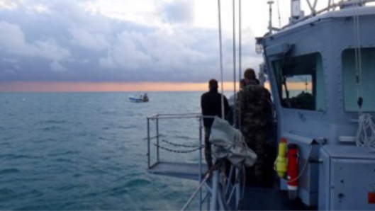 Deux chasseurs de mines de la Marine nationale en mission au large du Havre et d’Antifer