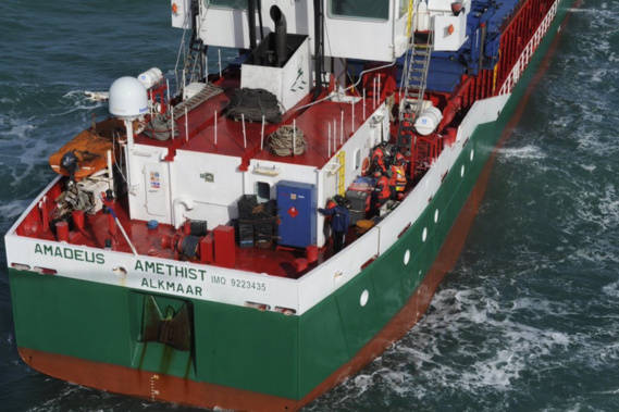 Des moyens maritimes déployés ce matin pour un cargo en difficulté au large de Fécamp Des moyens maritimes déployés ce matin pour un cargo en difficulté au large de Fécamp