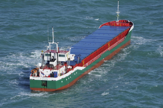 Des moyens maritimes déployés ce matin pour un cargo en difficulté au large de Fécamp Des moyens maritimes déployés ce matin pour un cargo en difficulté au large de Fécamp