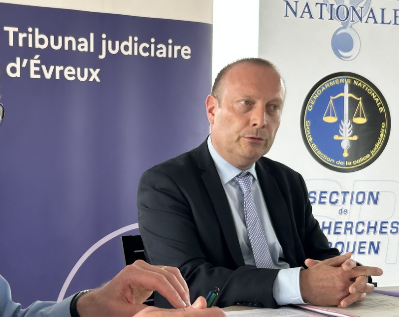 Rémi Coutin, procureur de la République d'Evreux, a fait un point détaillé  ce vendredi 12 septembre sur le déroulement de l'enquête - Photo infoNormandie