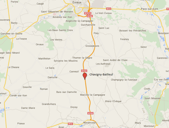 #InfoRoute. Accident mortel sur la N154 entre Nonancourt et Évreux, dans l'Eure