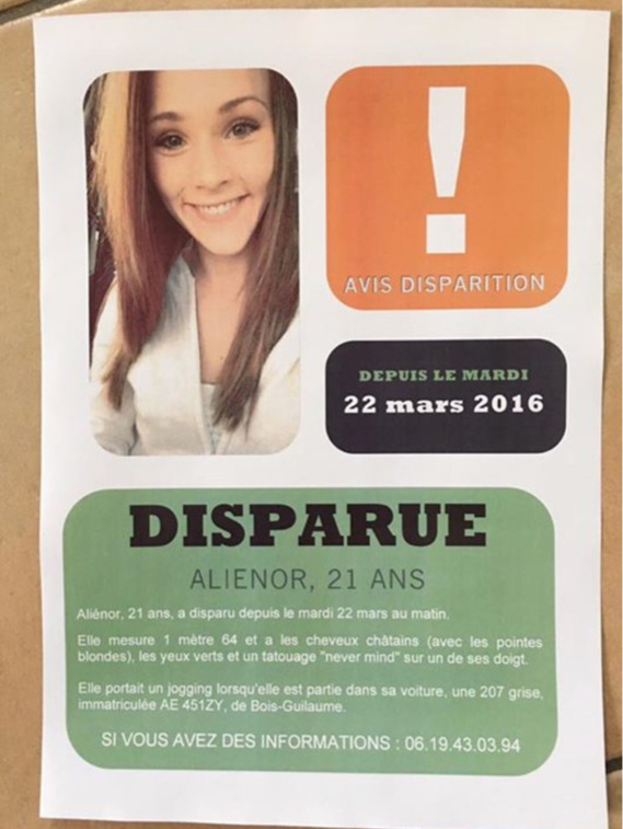 Disparition inquiétante d'une jeune femme de 22 ans dans l'agglomération de Rouen Disparition inquiétante d'une jeune femme de 22 ans dans l'agglomération de Rouen