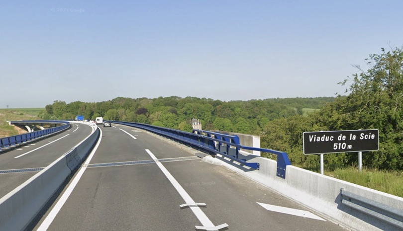Travaux de nuit : la RN27 fermée au niveau du viaduc de la Scie, près de Dieppe 