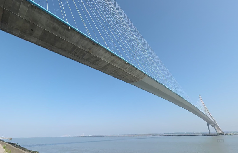 Capture d'écran du pont de Normandie Google Maps Capture d'écran du pont de Normandie Google Maps