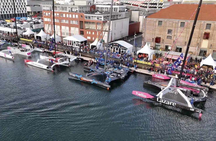 Le top départ de la Transat Café l'Or sera donné dans quelques heures pour les trimarans de la classe Ocean Fity