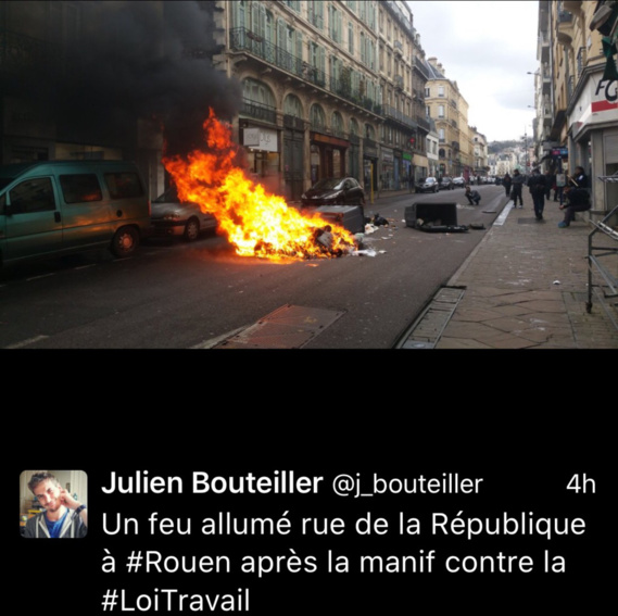 14 000 manifestants contre la Loi Travail en Seine-Maritime et sept interpellations à Rouen 14 000 manifestants contre la Loi Travail en Seine-Maritime et sept interpellations à Rouen