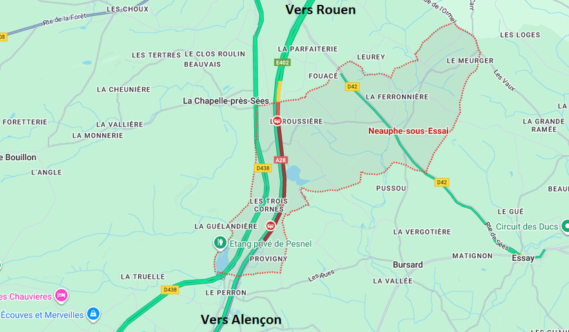 Accident sur l’A28 : un poids lourd et deux voitures impliqués, la circulation coupée vers Rouen