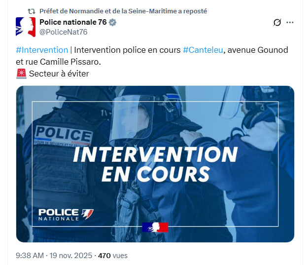 Homme retranché à Canteleu, près de Rouen : le forcené interpellé par le RAID