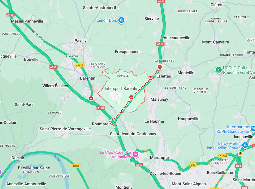 Camion-citerne couché : l’A151 fermée à la circulation entre Eslettes et Pissy-Pôville, en Seine-Maritime