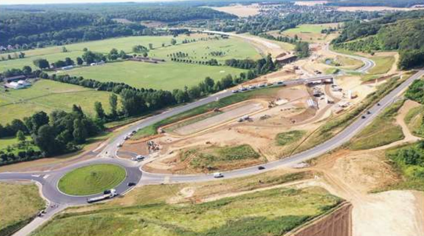 Le demi-échangeur de Saint-Sébastien-de-Morsent - Document préfecture de l'Eure Le demi-échangeur de Saint-Sébastien-de-Morsent - Document préfecture de l'Eure