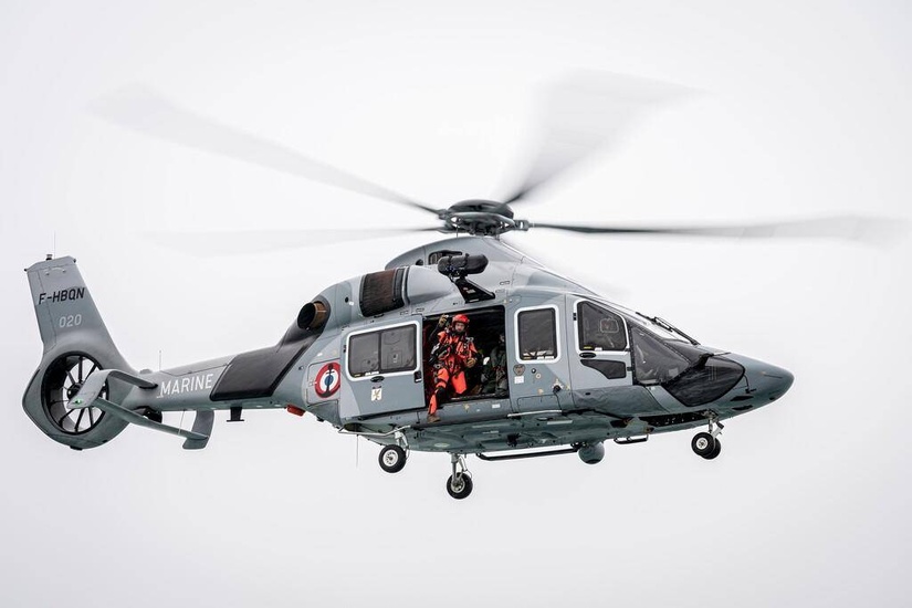 L'hélicoptère H160 de la Marine nationale a été engagé - Illustration Prémar L'hélicoptère H160 de la Marine nationale a été engagé - Illustration Prémar
