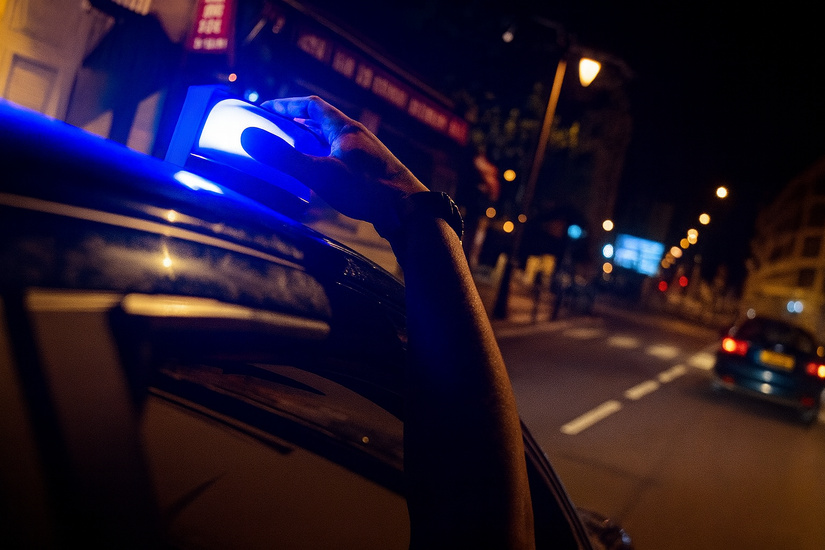 La voiture des suspects a été prise en chasse par celle des policiers dans les rues de Saint-Etienne-du-Rouvray - Illustration