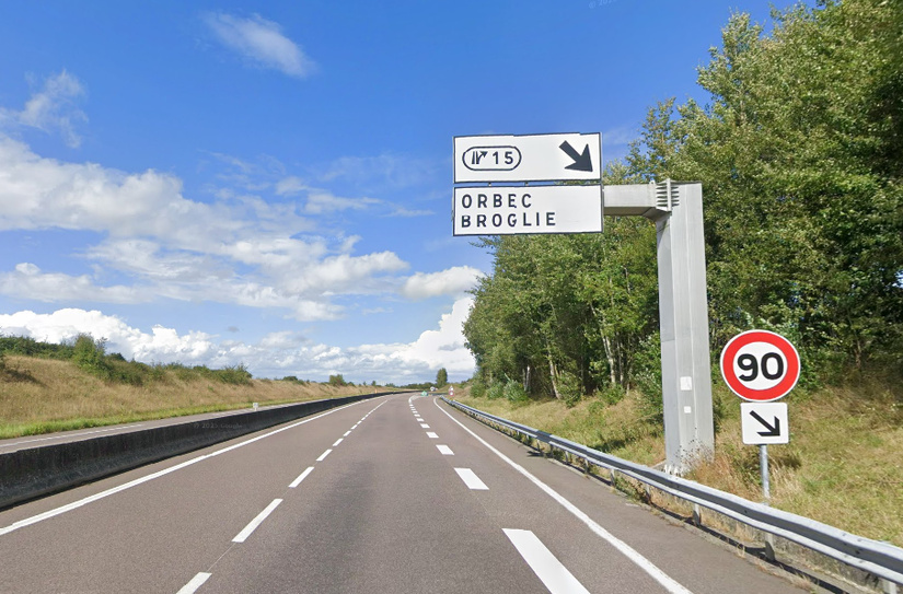 Une déviation a été mise en place à la sortie 15 en direction de Rouen. Les usagers étaient dirigés vers la RD131 - Illustration Google Maps