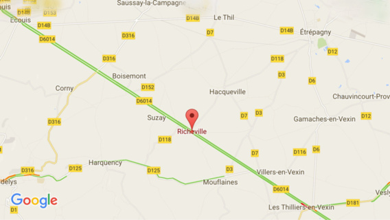 Eure : la Citroën percute l'arrière d'un camion-citerne, le conducteur dans un état grave 