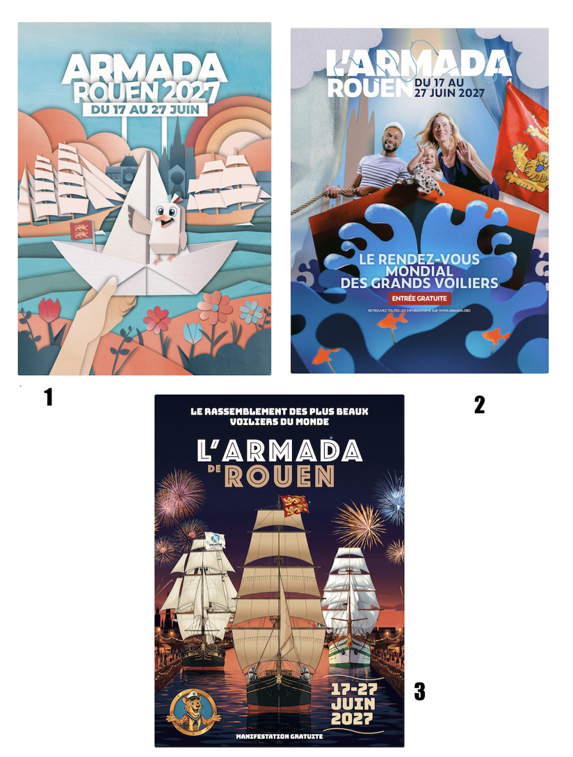 Armada 2027 : le public invité à choisir l’affiche officielle parmi trois créations Armada 2027 : le public invité à choisir l’affiche officielle parmi trois créations