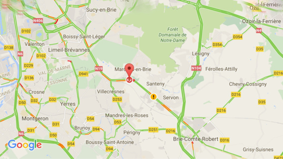 #InfoRoute. Accident : la N19 coupée vers la province dans le Val de Marne