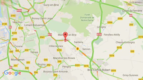 #InfoRoute. Accident : la N19 coupée vers la province dans le Val de Marne #InfoRoute. Accident : la N19 coupée vers la province dans le Val de Marne