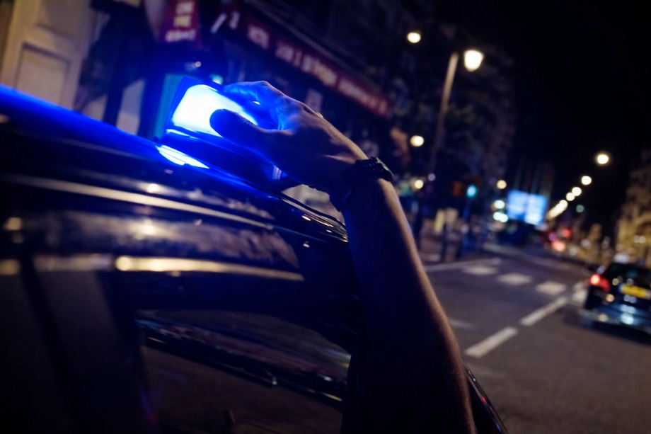 La patrouille de police a pris en charge le chauffard sur une distance de 2,5 kilomètres - Illustration